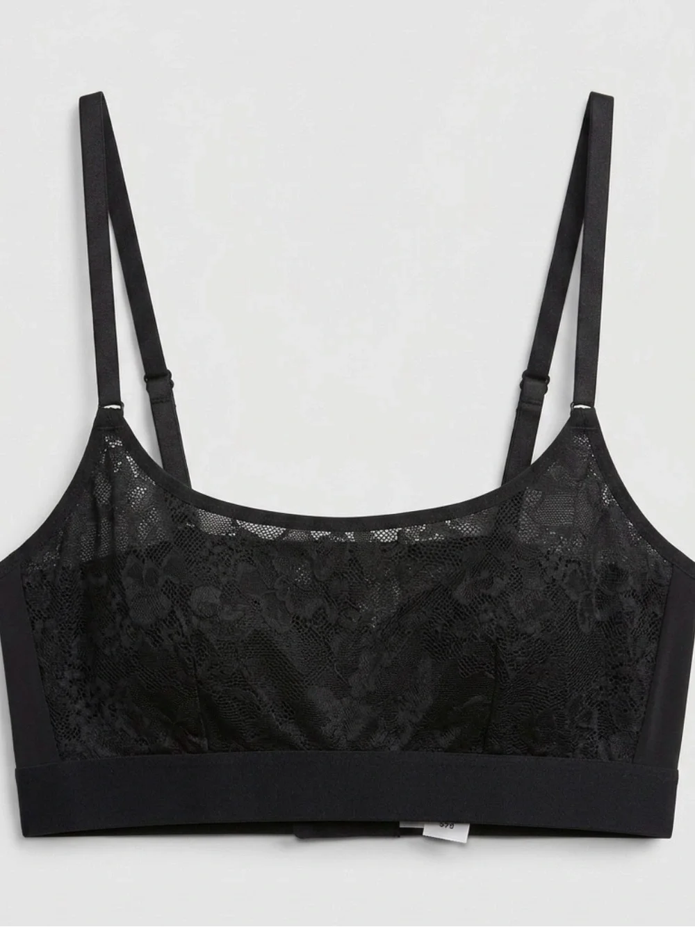 Auden Black Lace Bralette with Adjustable Straps